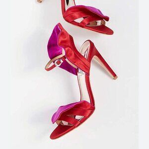 Badgley Mischka Women's Ella Ruffle High-Heel Sandals